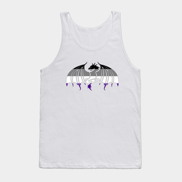 Asexual Pride Dragon Tank Top by EmrysMartigan